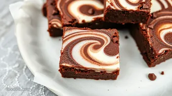 Bake Chocolate Brownies with Creamy Swirl recipe card