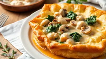 Bake Creamy Chicken in Flaky Pastry