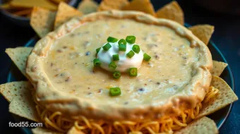 Easy & Cheesy Refried Bean Dip Recipe: The Ultimate Crowd-Pleaser recipe card