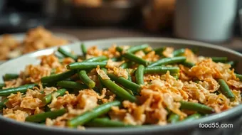 Easy & Delicious Recipe String Bean Casserole: A Family Favorite recipe card