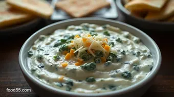 My Family's Favorite Creamy Espinaca Dip with a Zesty Twist recipe card