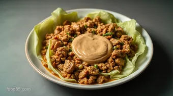 Delicious Homemade Asian Cabbage Rolls with Savory Peanut Sauce recipe card