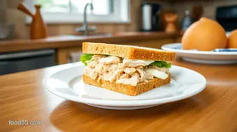 Make Chicken Sandwich with Creamy Cheese