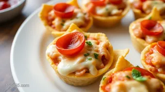 Quick Tostitos Pizza Bites Delicious Snack recipe card