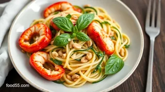 Sautéed Langostino Zucchini Noodles Delight recipe card