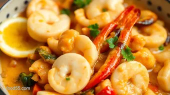 Stirred Creamy Seafood Delight in 30 Mins recipe card