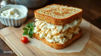 Toast Creamy Chicken Sandwich in 10 Mins