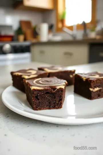 Chocolate Peanut Butter Brownies steps