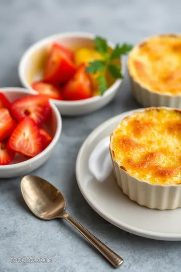 King Crab Brûlée presentation