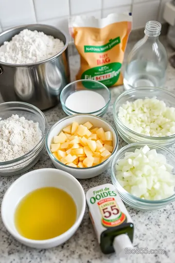 California Style Onion Bread ingredients