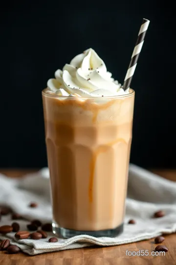 Blend Coffee Frozen Mochaccino Delight presentation