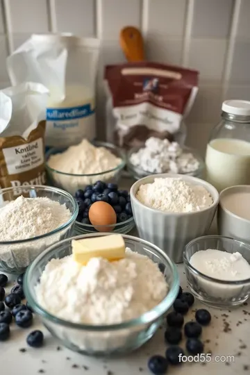 Blueberry Bliss: Fluffy Coffee Cake with a Sweet Crumb Topping ingredients