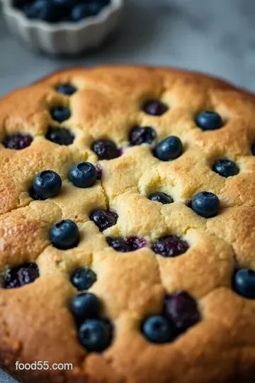 Blueberry Bliss: Fluffy Coffee Cake with a Sweet Crumb Topping presentation