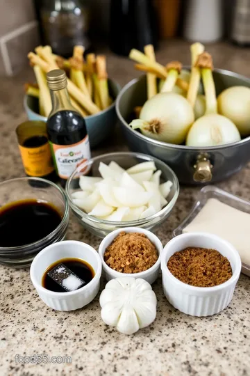 Caramelized Cippolini Onions with Balsamic Glaze ingredients