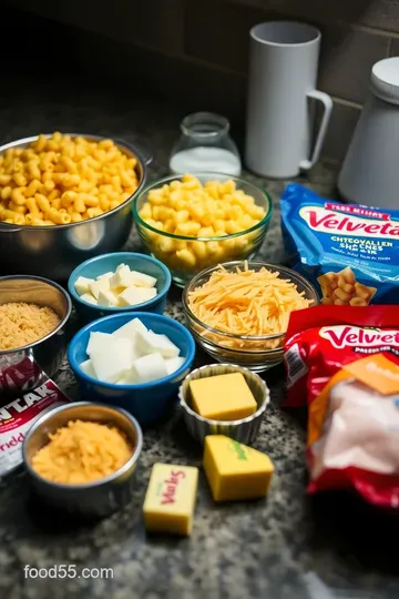 Cheesy Dreams: Velveeta Mac and Cheese ingredients