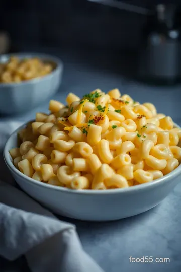 Cheesy Dreams: Velveeta Mac and Cheese presentation