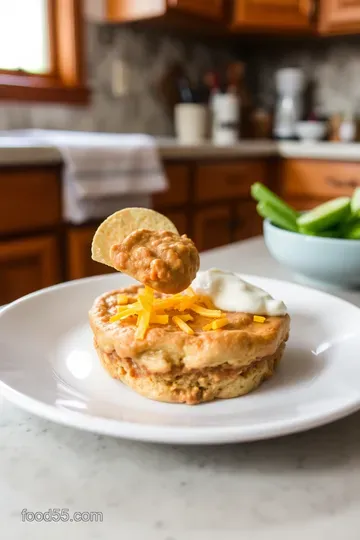 Cheesy Refried Bean Dip Delight steps