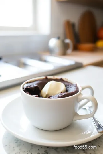 Chocolate Almond Flour Mug Cake steps