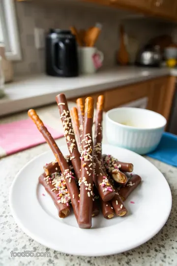 Chocolate-Dipped Pretzel Rods: Sweet & Salty Delight steps