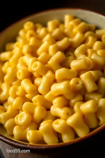 Classic Comfort: Old Fashioned Mac n Cheese presentation