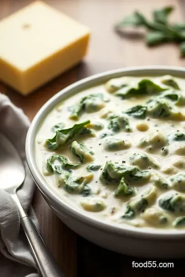 Classic Creamed Spinach: A Velvety Delight presentation