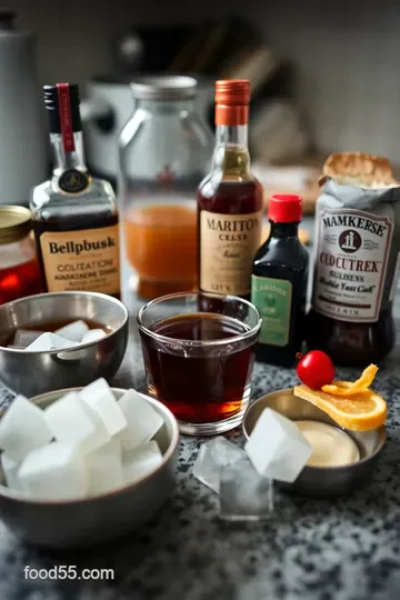 Classic Manhattan Cocktail ingredients