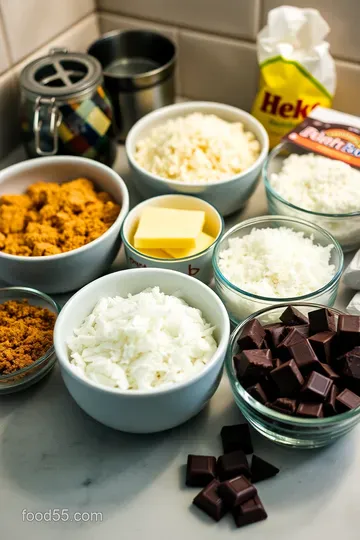 Coconut Chocolate Bars – A Tropical Delight ingredients