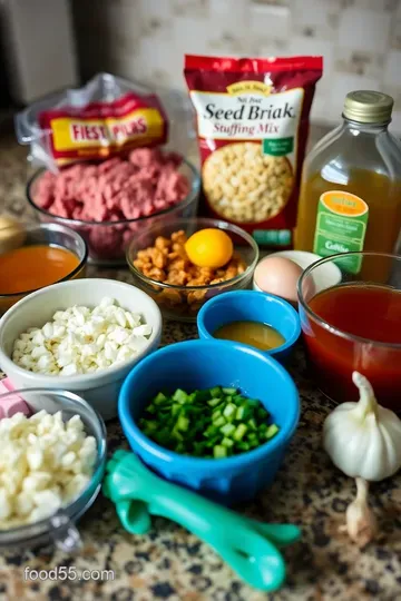 Comforting Meatloaf with Stuffing Mix: A Family Classic ingredients