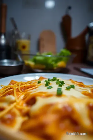 Creamy Delight: Cream Cheese Chicken Enchiladas presentation