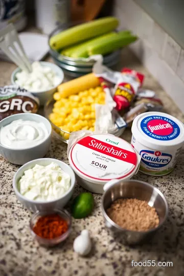 Creamy Mexican Street Corn Dip ingredients