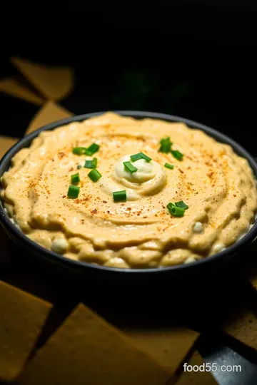 Creamy Mexican Street Corn Dip presentation