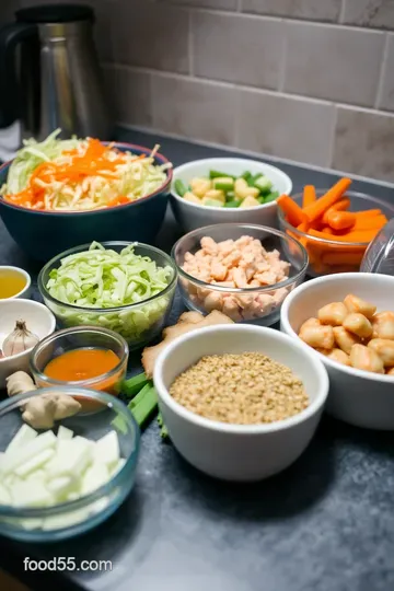 Crispy Baked Egg Rolls with a Flavorful Twist ingredients
