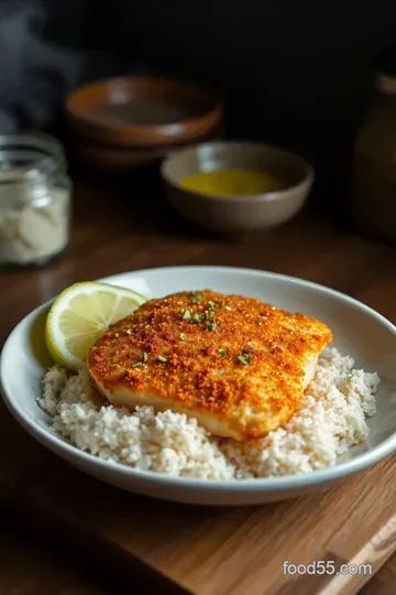 Crispy Fried Tilapia with Zesty Tartare Sauce presentation