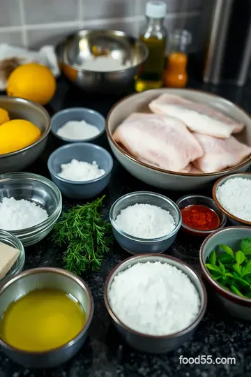 Crispy Lemon Herb Orange Roughy ingredients