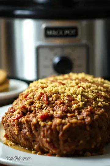 Crock-Pot Meatloaf: Tender and Flavorful Comfort Food presentation
