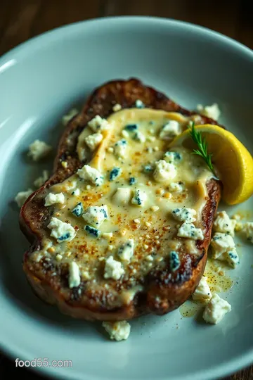 Decadent Blue Cheese Butter for Steak presentation