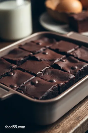 Decadent Chocolate Droste Cocoa Powder Brownies presentation