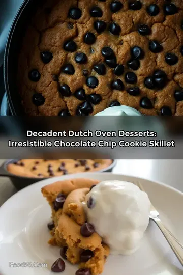 Decadent Dutch Oven Desserts: Irresistible Chocolate Chip Cookie Skillet