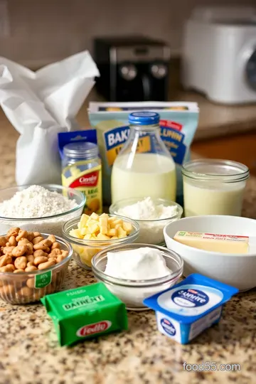 Decadent Peanut Butter Cake with Creamy Peanut Butter Frosting ingredients