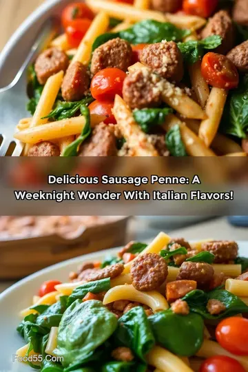 Delicious Sausage Penne: A Weeknight Wonder with Italian Flavors!
