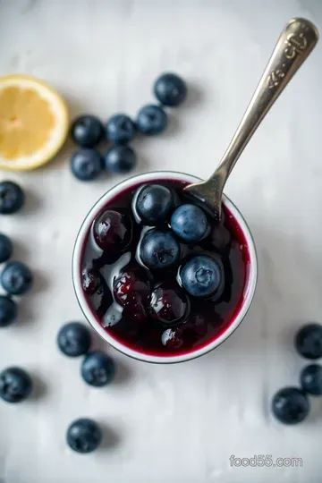Deliciously Simple Blueberry Jam presentation