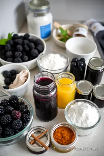 Delightful Homemade Blackberry Jam ingredients