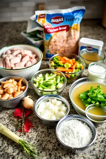 Easiest Ever Bisquick Chicken Pot Pie ingredients