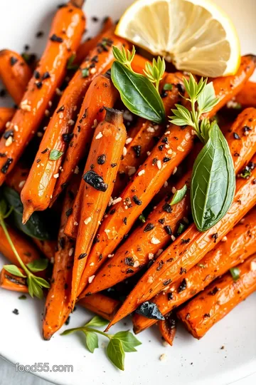 Easy Herb Roasted Carrots with Curry Leaves and Fenugreek presentation