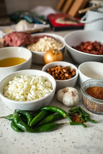 Flavor-Packed Machaca Tacos ingredients