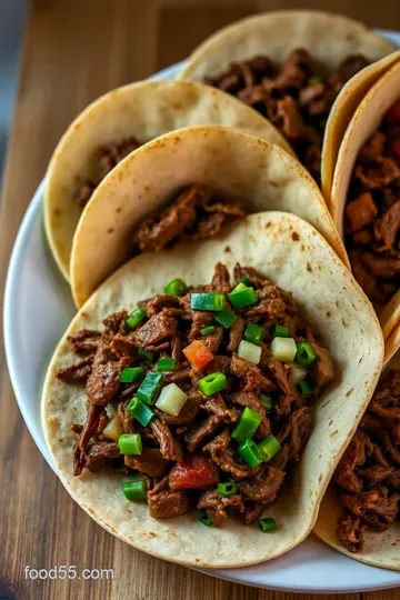Flavor-Packed Machaca Tacos presentation
