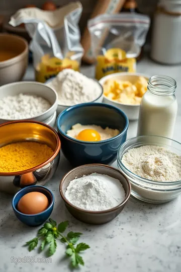 Yellow Maize Flour Pancakes ingredients