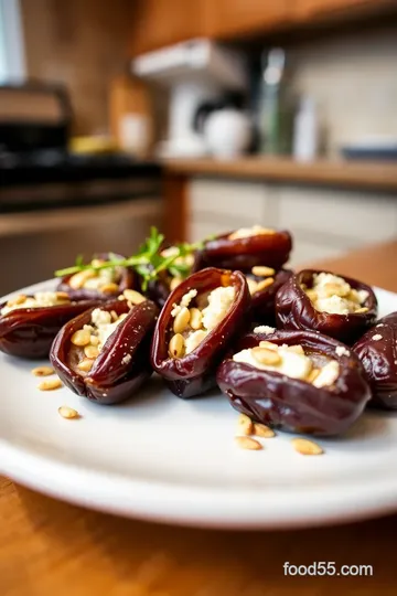 Stuffed Fresh Dates with Goat Cheese and Almonds steps