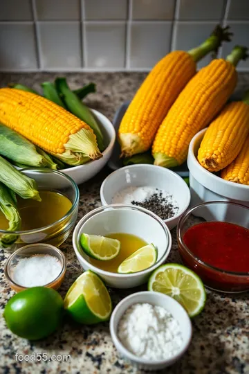 Golden Oven Roasted Corn: A Sweet and Savory Delight ingredients