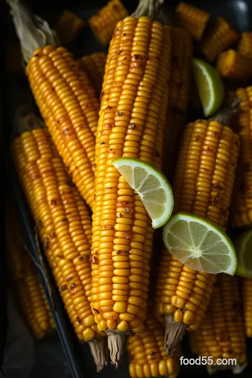 Golden Oven Roasted Corn: A Sweet and Savory Delight presentation